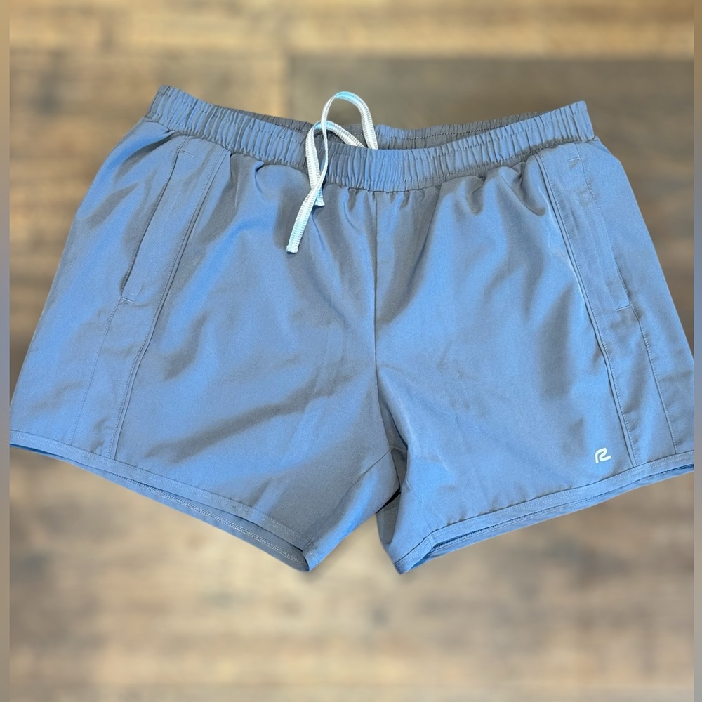 Road Runner Women's Athletic Drawstring Shorts - Slate Blue Large